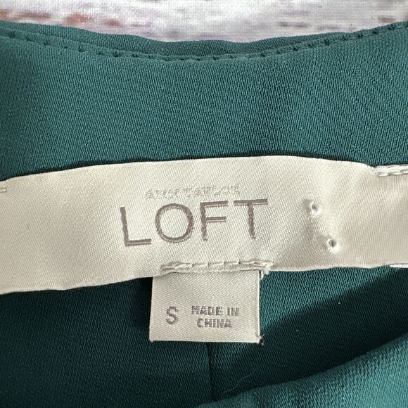 Ann Taylor Loft Hunter Green Tank Keyhole Dress size Small - Picture 4 of 6